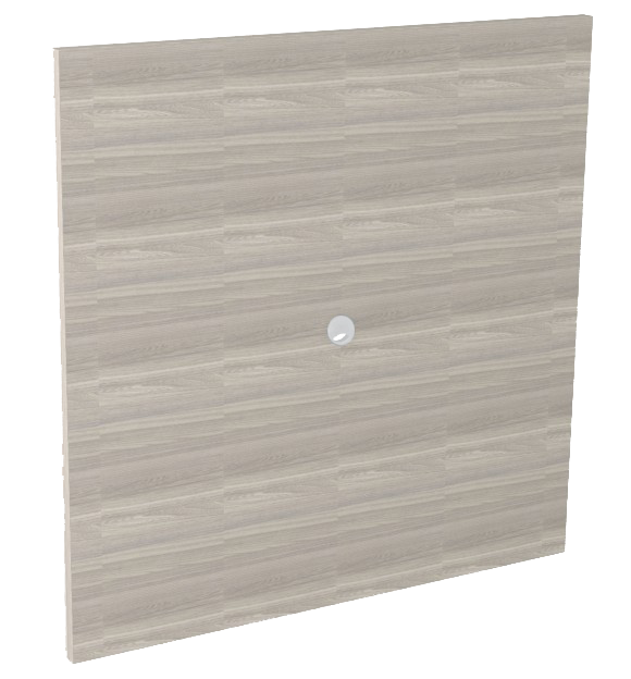 Painel De TV Com Passa Fio - Veio Horizontal 120 X 135 | Linha Prima Impact 40mm