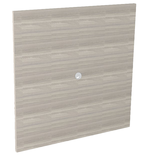 Painel De TV Com Passa Fio - Veio Horizontal 135 X 135 | Linha Prima Impact 40mm