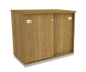 Armário Baixo Porta De Correr - Alt. 74cm X Larg. 80cm X Prof. 50cm | Attuale Impéria 25mm