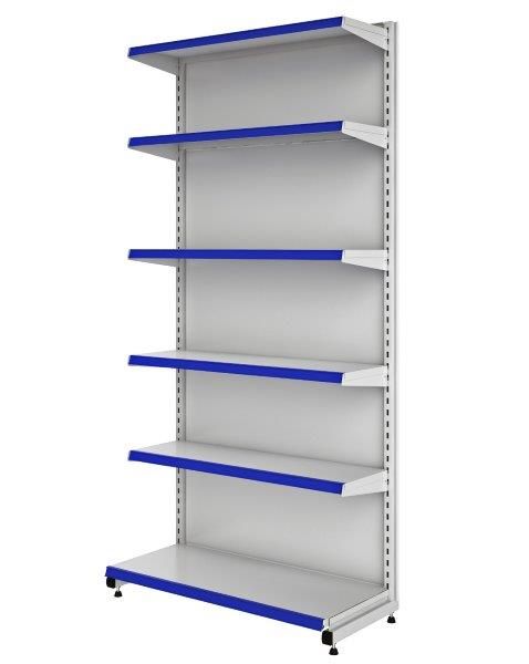 Gôndola Fácil Centro Dupla - GFPC | Base + 5 Planos - Alt. 2,01m